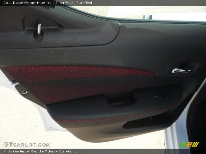 Bright White / Black/Red 2011 Dodge Avenger Mainstreet