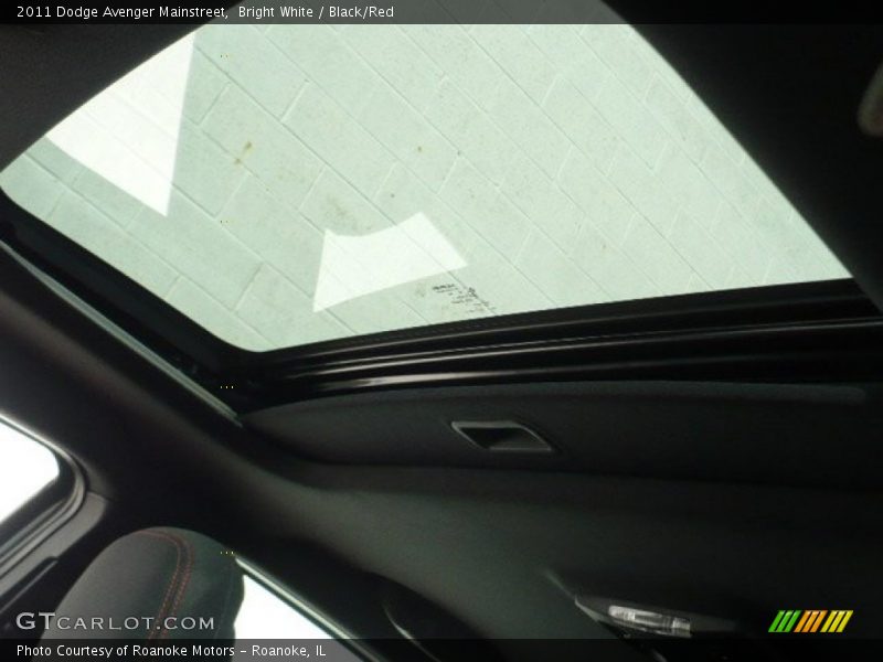 Bright White / Black/Red 2011 Dodge Avenger Mainstreet