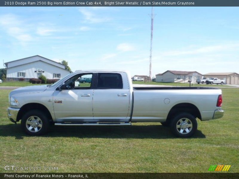 Bright Silver Metallic / Dark Slate/Medium Graystone 2010 Dodge Ram 2500 Big Horn Edition Crew Cab 4x4