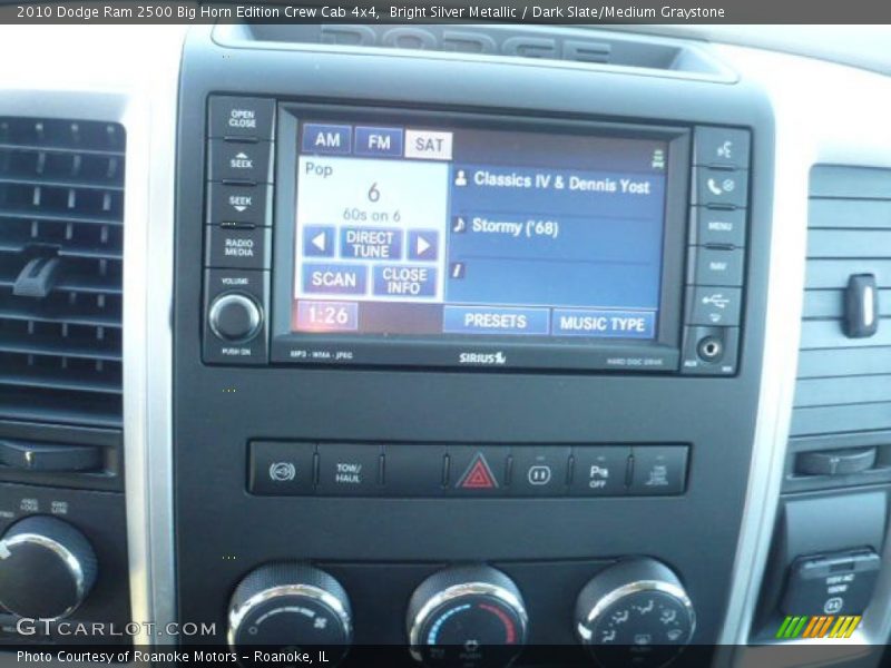 Bright Silver Metallic / Dark Slate/Medium Graystone 2010 Dodge Ram 2500 Big Horn Edition Crew Cab 4x4