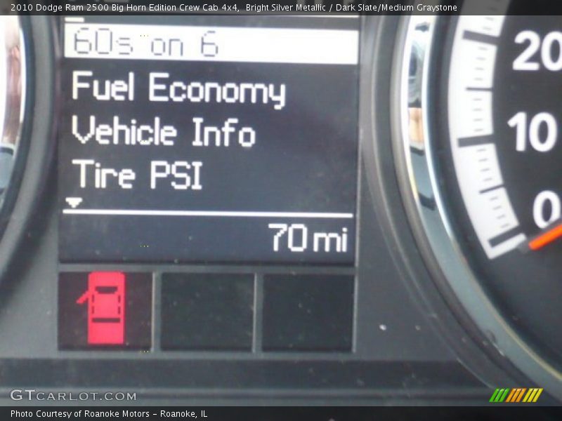 Bright Silver Metallic / Dark Slate/Medium Graystone 2010 Dodge Ram 2500 Big Horn Edition Crew Cab 4x4