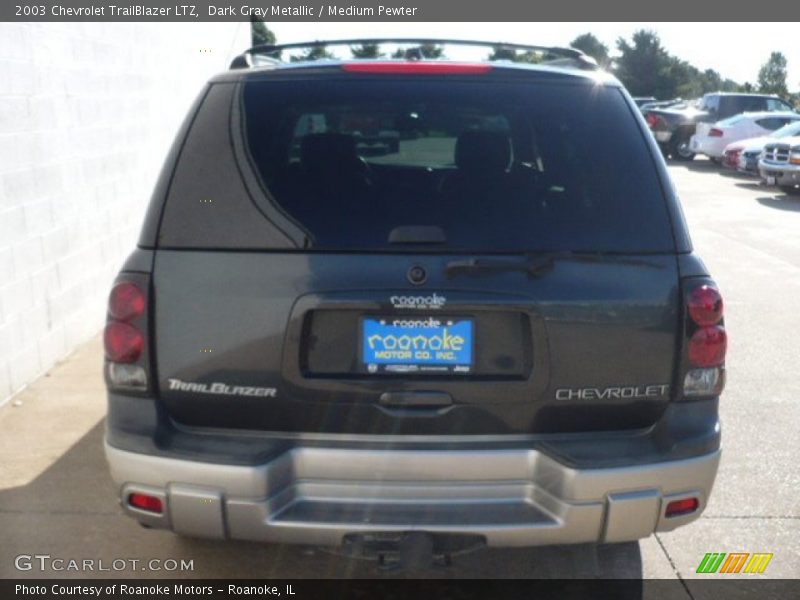 Dark Gray Metallic / Medium Pewter 2003 Chevrolet TrailBlazer LTZ