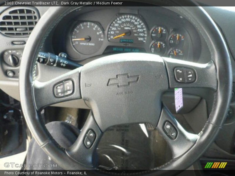 Dark Gray Metallic / Medium Pewter 2003 Chevrolet TrailBlazer LTZ