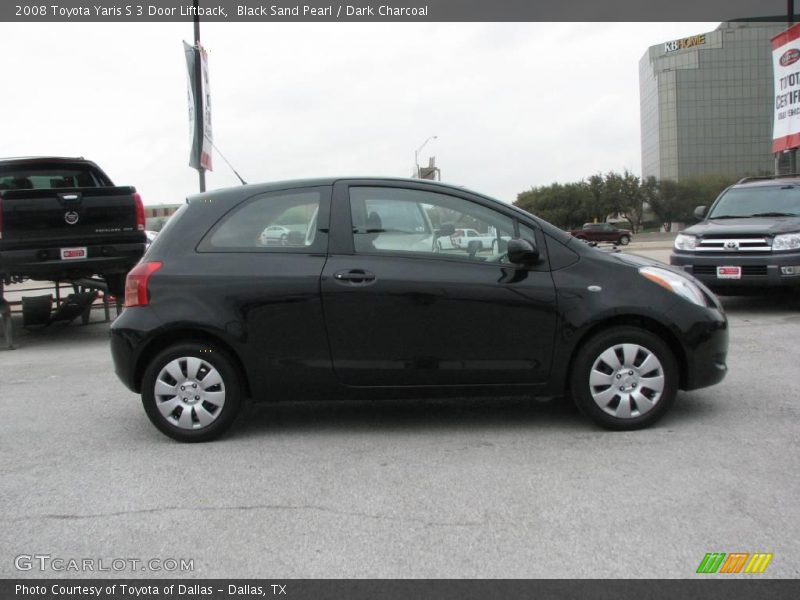 Black Sand Pearl / Dark Charcoal 2008 Toyota Yaris S 3 Door Liftback