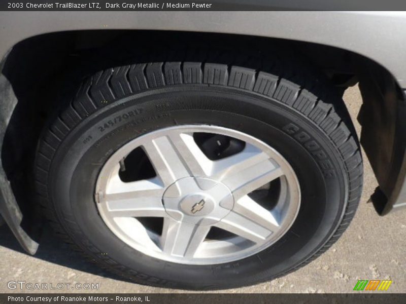 Dark Gray Metallic / Medium Pewter 2003 Chevrolet TrailBlazer LTZ