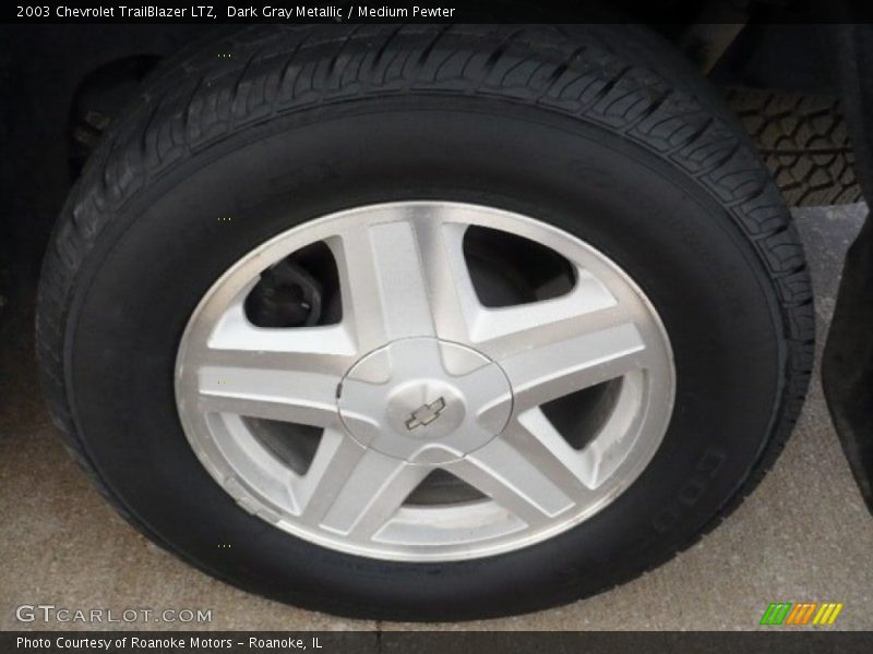 Dark Gray Metallic / Medium Pewter 2003 Chevrolet TrailBlazer LTZ