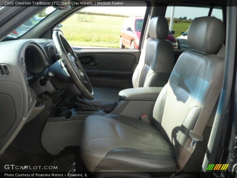 Dark Gray Metallic / Medium Pewter 2003 Chevrolet TrailBlazer LTZ
