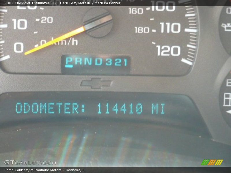 Dark Gray Metallic / Medium Pewter 2003 Chevrolet TrailBlazer LTZ