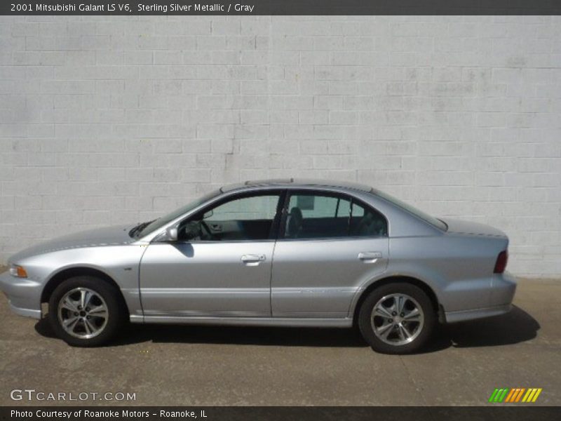 Sterling Silver Metallic / Gray 2001 Mitsubishi Galant LS V6