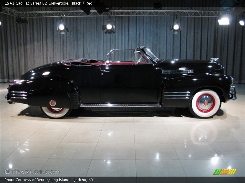 Black / Red 1941 Cadillac Series 62 Convertible