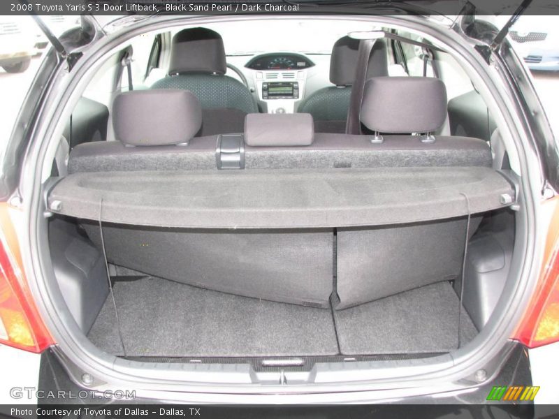 Black Sand Pearl / Dark Charcoal 2008 Toyota Yaris S 3 Door Liftback