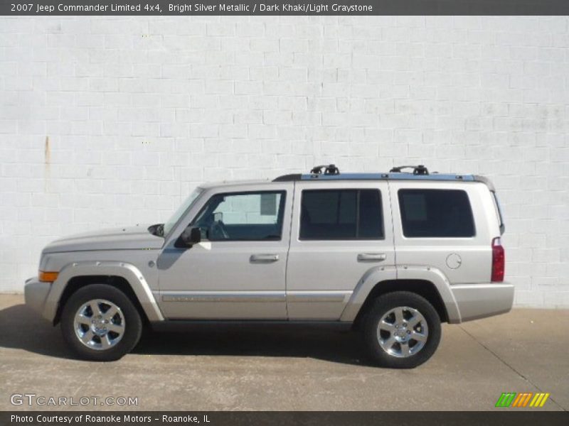 Bright Silver Metallic / Dark Khaki/Light Graystone 2007 Jeep Commander Limited 4x4