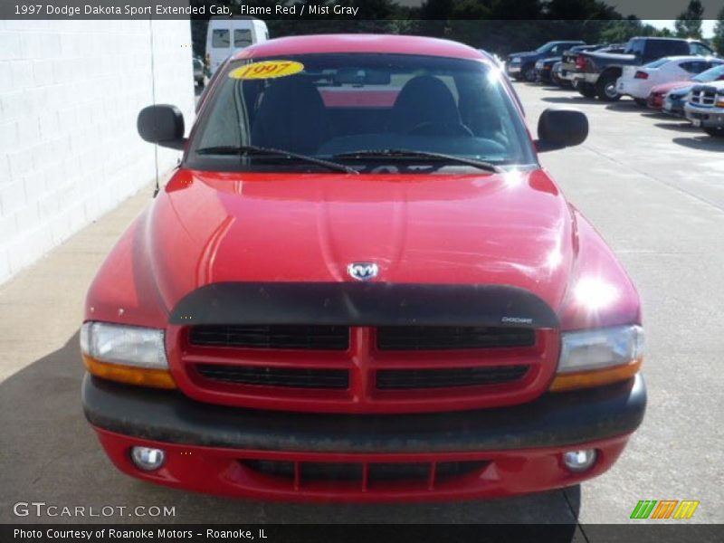 Flame Red / Mist Gray 1997 Dodge Dakota Sport Extended Cab
