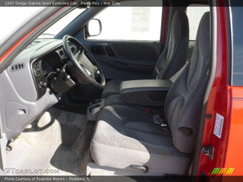 Flame Red / Mist Gray 1997 Dodge Dakota Sport Extended Cab