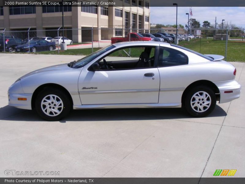 Ultra Silver Metallic / Graphite 2000 Pontiac Sunfire SE Coupe