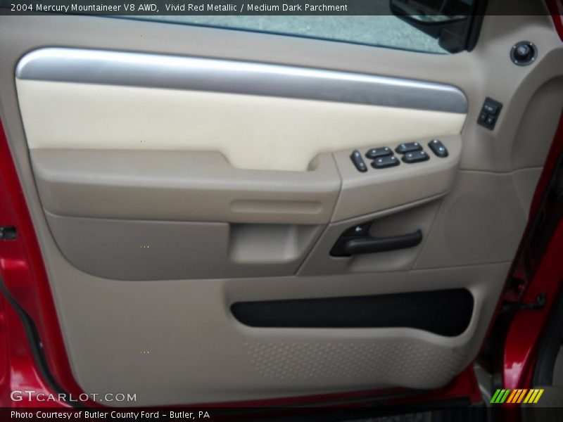 Vivid Red Metallic / Medium Dark Parchment 2004 Mercury Mountaineer V8 AWD
