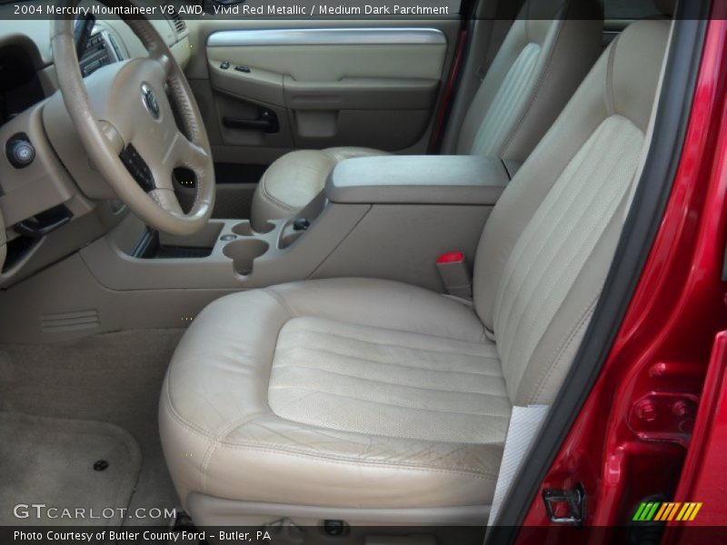 Vivid Red Metallic / Medium Dark Parchment 2004 Mercury Mountaineer V8 AWD