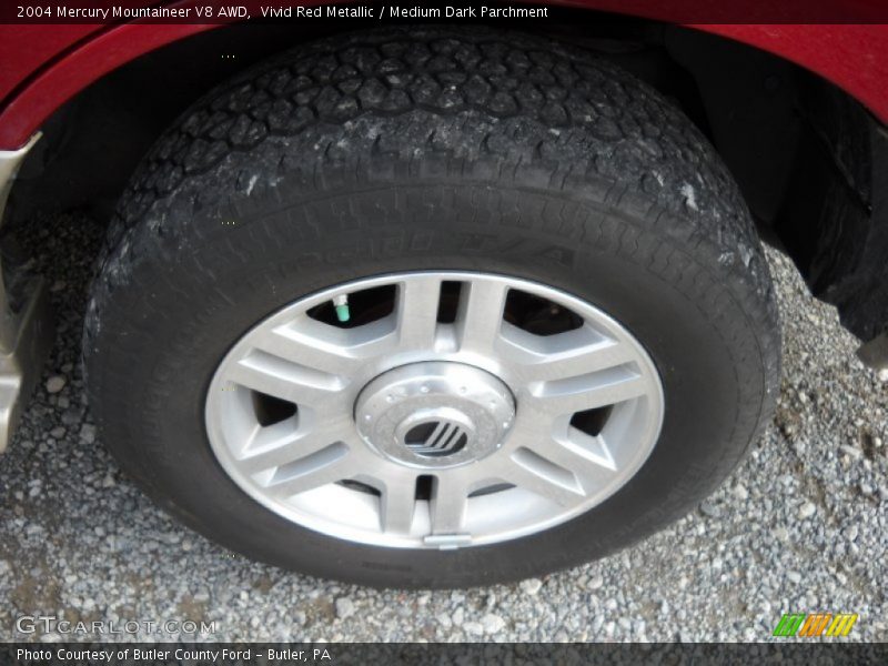 Vivid Red Metallic / Medium Dark Parchment 2004 Mercury Mountaineer V8 AWD