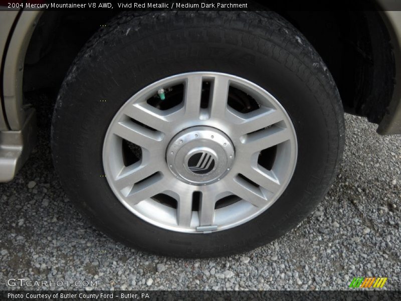 Vivid Red Metallic / Medium Dark Parchment 2004 Mercury Mountaineer V8 AWD