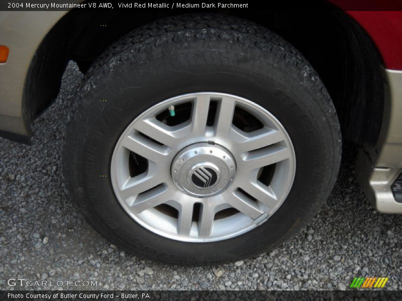 Vivid Red Metallic / Medium Dark Parchment 2004 Mercury Mountaineer V8 AWD