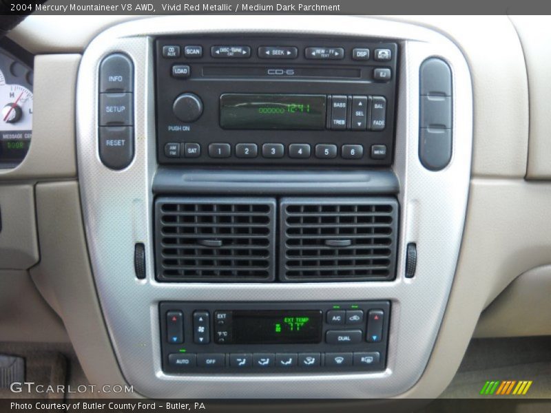 Vivid Red Metallic / Medium Dark Parchment 2004 Mercury Mountaineer V8 AWD