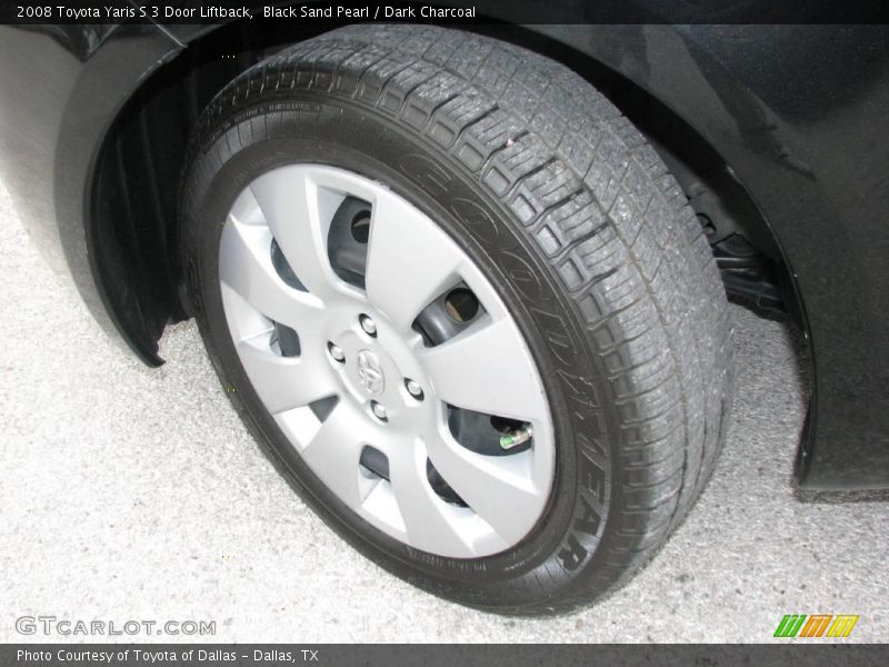 Black Sand Pearl / Dark Charcoal 2008 Toyota Yaris S 3 Door Liftback