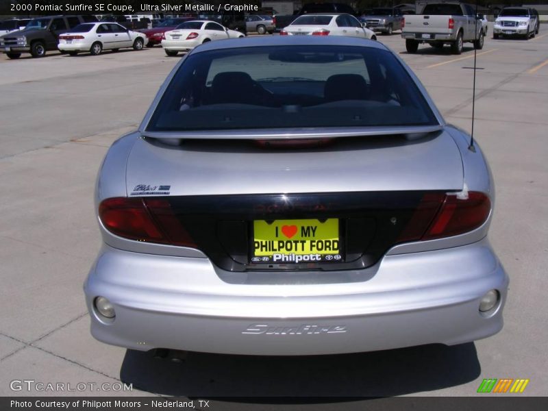 Ultra Silver Metallic / Graphite 2000 Pontiac Sunfire SE Coupe