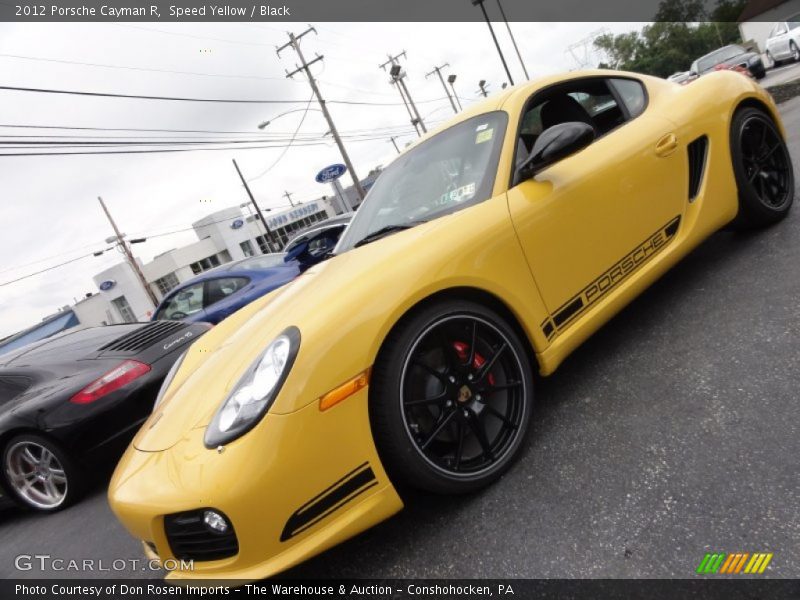 Speed Yellow / Black 2012 Porsche Cayman R