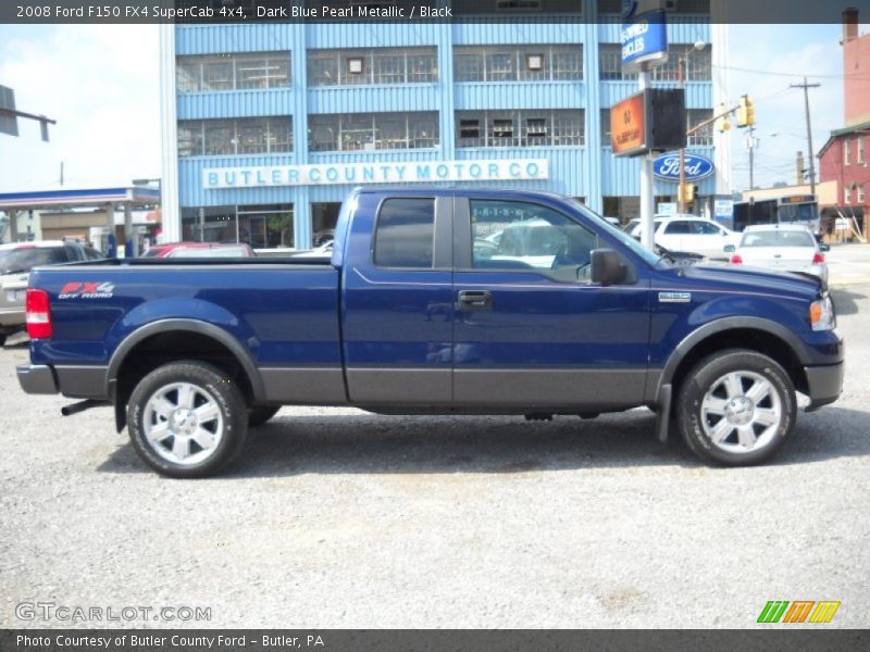 Dark Blue Pearl Metallic / Black 2008 Ford F150 FX4 SuperCab 4x4