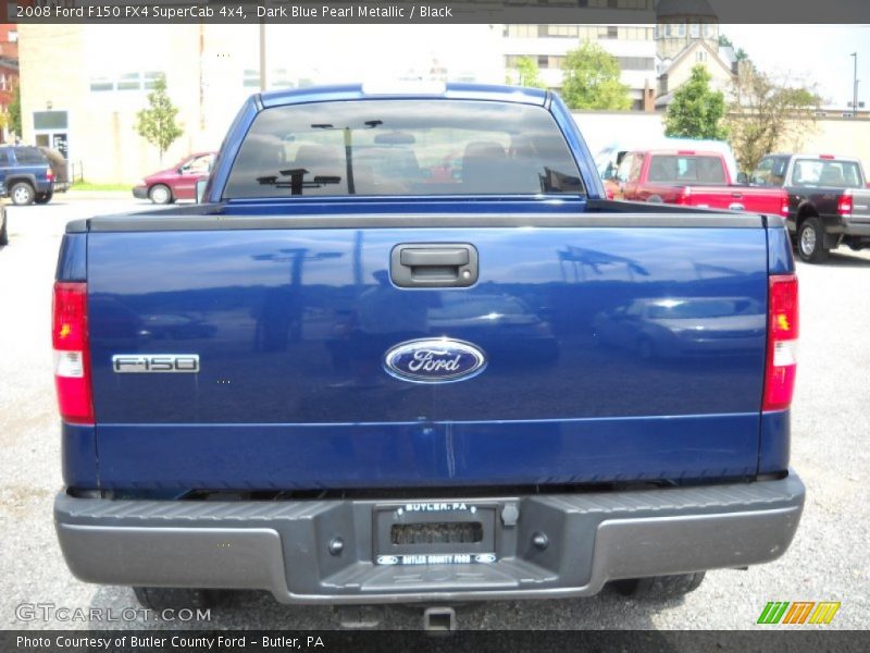 Dark Blue Pearl Metallic / Black 2008 Ford F150 FX4 SuperCab 4x4