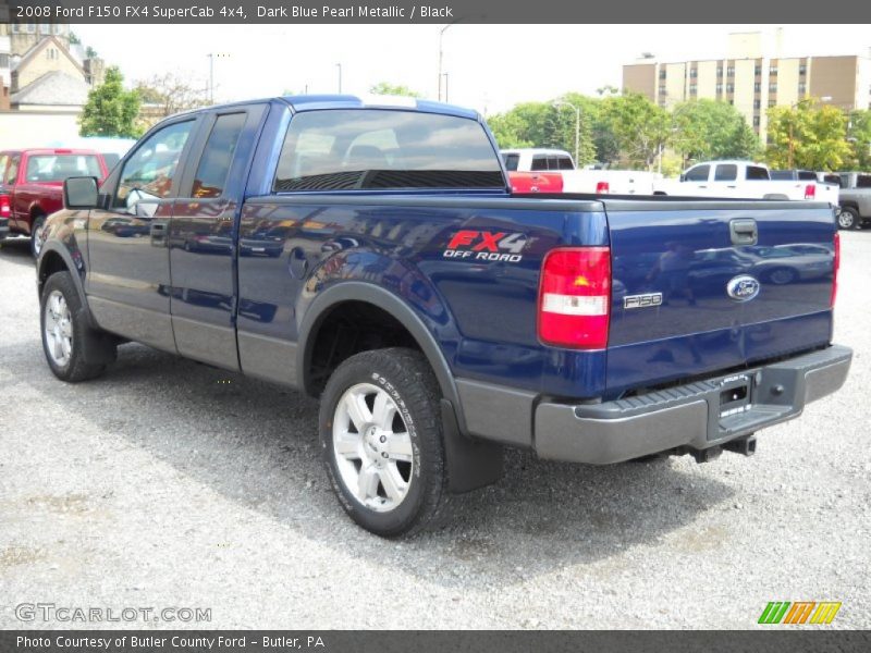 Dark Blue Pearl Metallic / Black 2008 Ford F150 FX4 SuperCab 4x4