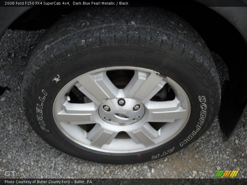 Dark Blue Pearl Metallic / Black 2008 Ford F150 FX4 SuperCab 4x4