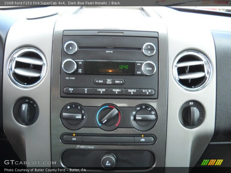 Dark Blue Pearl Metallic / Black 2008 Ford F150 FX4 SuperCab 4x4