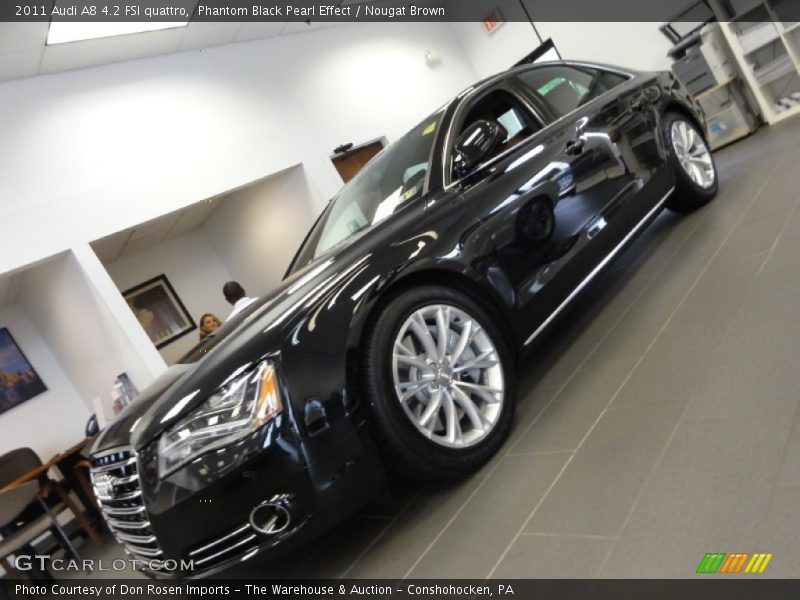 Phantom Black Pearl Effect / Nougat Brown 2011 Audi A8 4.2 FSI quattro