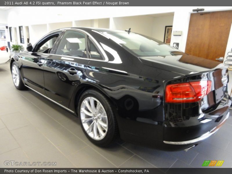 Phantom Black Pearl Effect / Nougat Brown 2011 Audi A8 4.2 FSI quattro