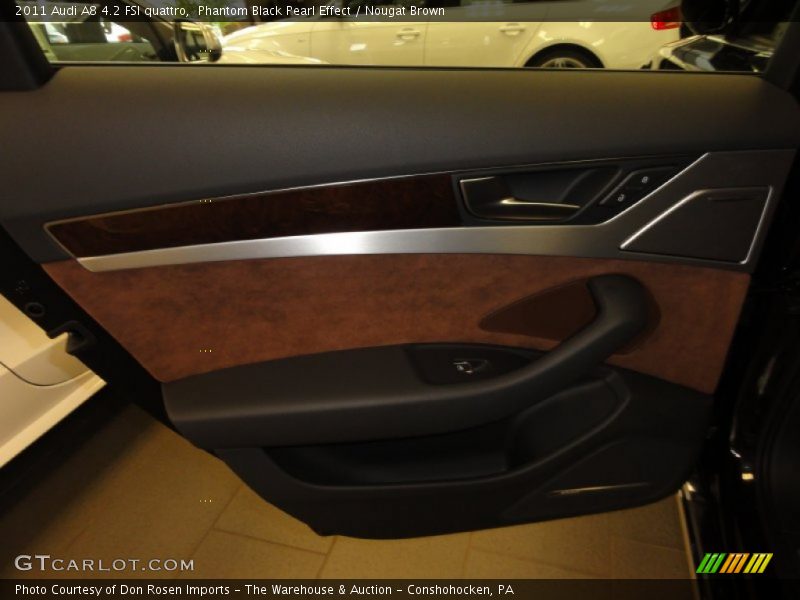 Phantom Black Pearl Effect / Nougat Brown 2011 Audi A8 4.2 FSI quattro