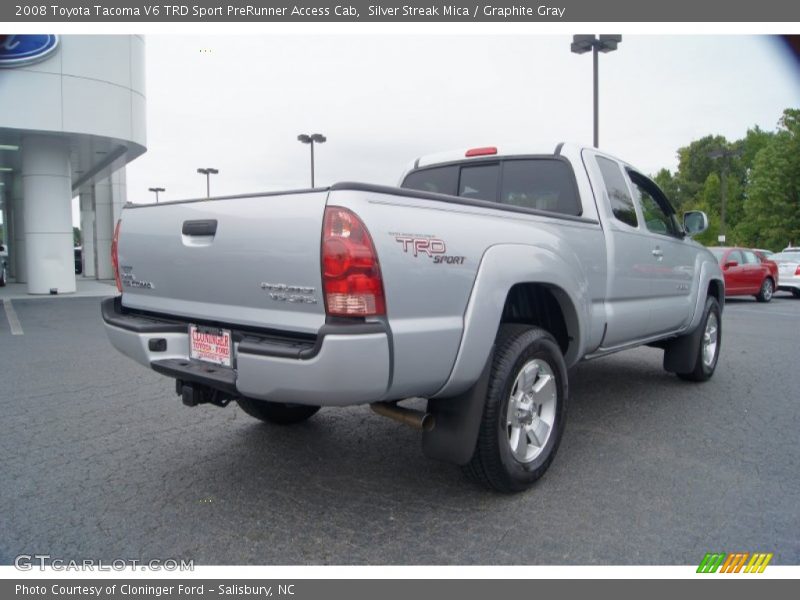 Silver Streak Mica / Graphite Gray 2008 Toyota Tacoma V6 TRD Sport PreRunner Access Cab