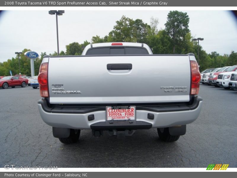 Silver Streak Mica / Graphite Gray 2008 Toyota Tacoma V6 TRD Sport PreRunner Access Cab