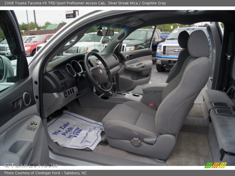 Silver Streak Mica / Graphite Gray 2008 Toyota Tacoma V6 TRD Sport PreRunner Access Cab