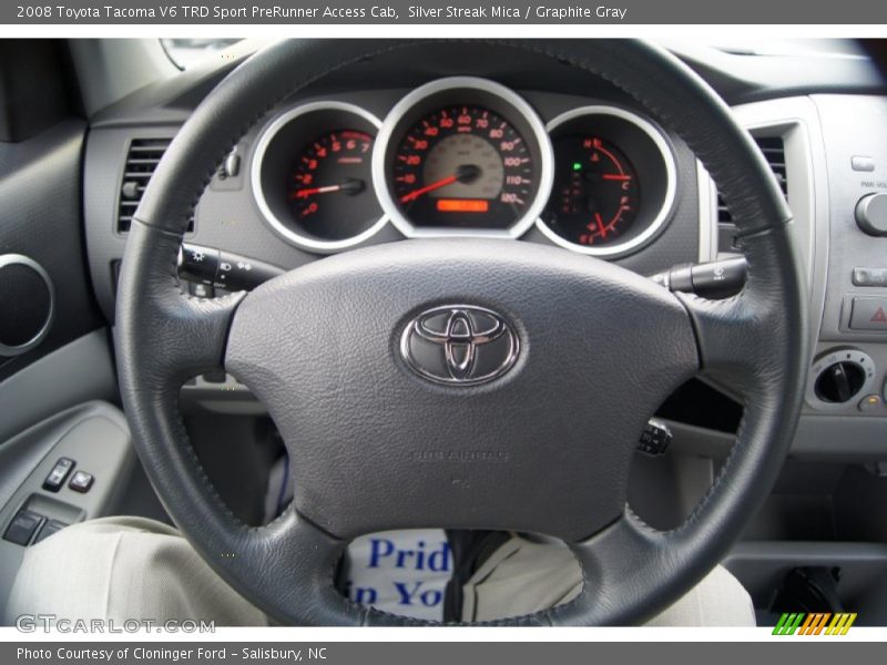 Silver Streak Mica / Graphite Gray 2008 Toyota Tacoma V6 TRD Sport PreRunner Access Cab