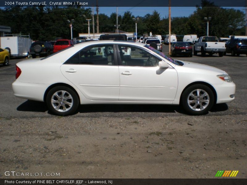 Crystal White / Taupe 2004 Toyota Camry LE