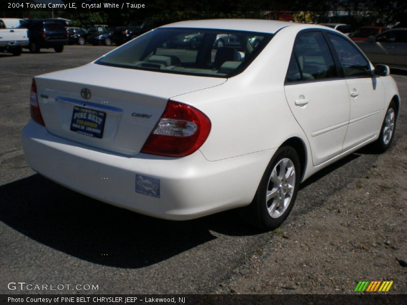 Crystal White / Taupe 2004 Toyota Camry LE