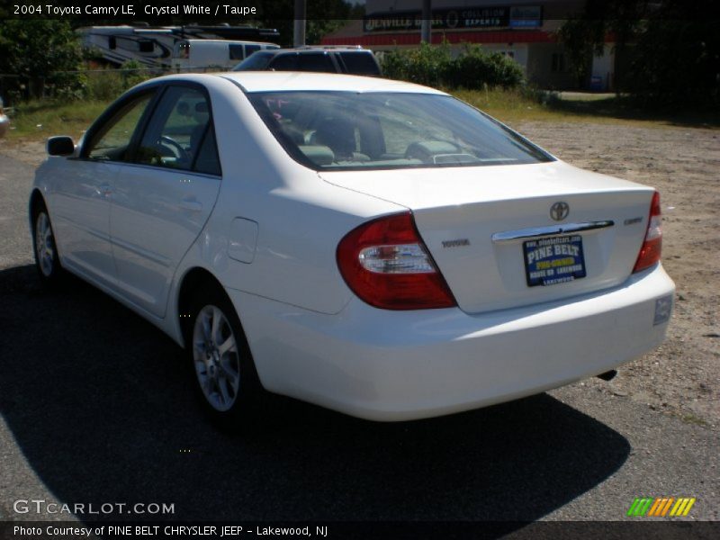 Crystal White / Taupe 2004 Toyota Camry LE
