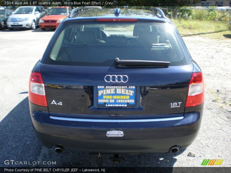 Moro Blue Pearl Effect / Grey 2004 Audi A4 1.8T quattro Avant