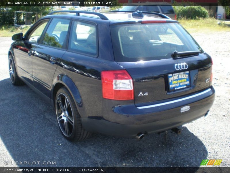 Moro Blue Pearl Effect / Grey 2004 Audi A4 1.8T quattro Avant