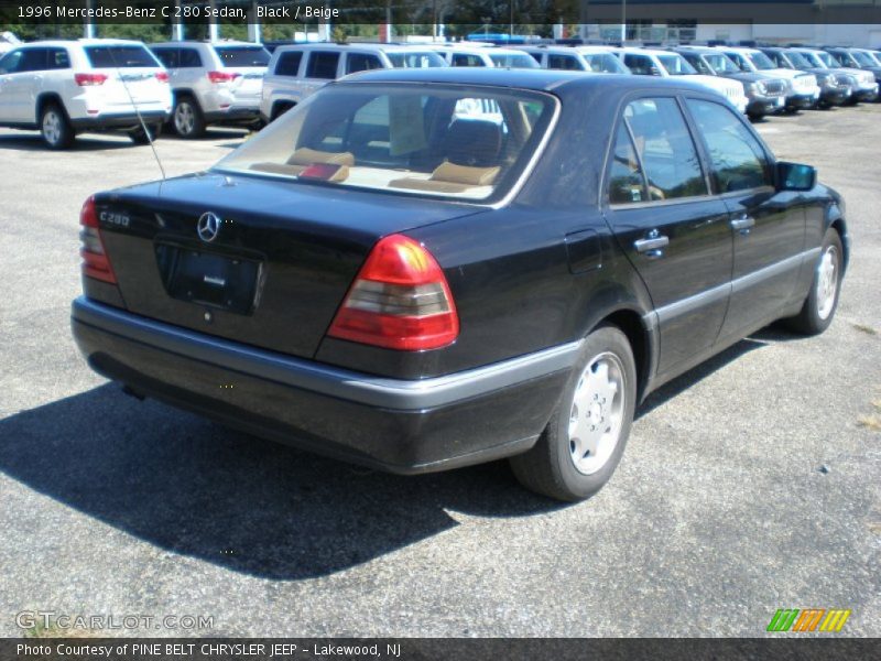 Black / Beige 1996 Mercedes-Benz C 280 Sedan