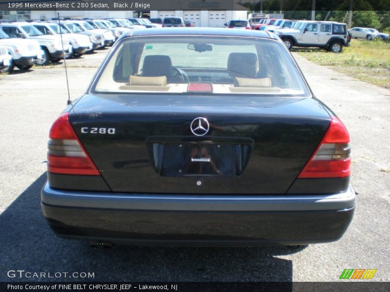 Black / Beige 1996 Mercedes-Benz C 280 Sedan