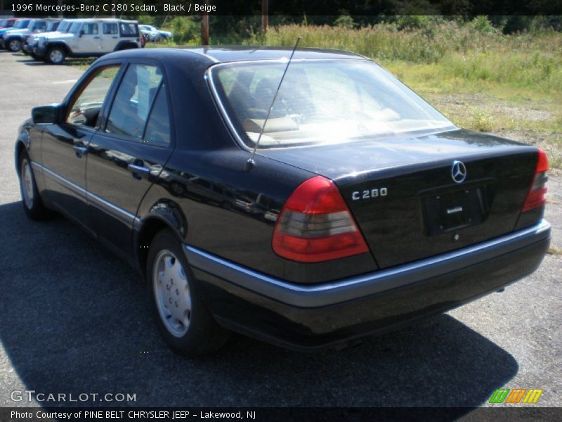 Black / Beige 1996 Mercedes-Benz C 280 Sedan
