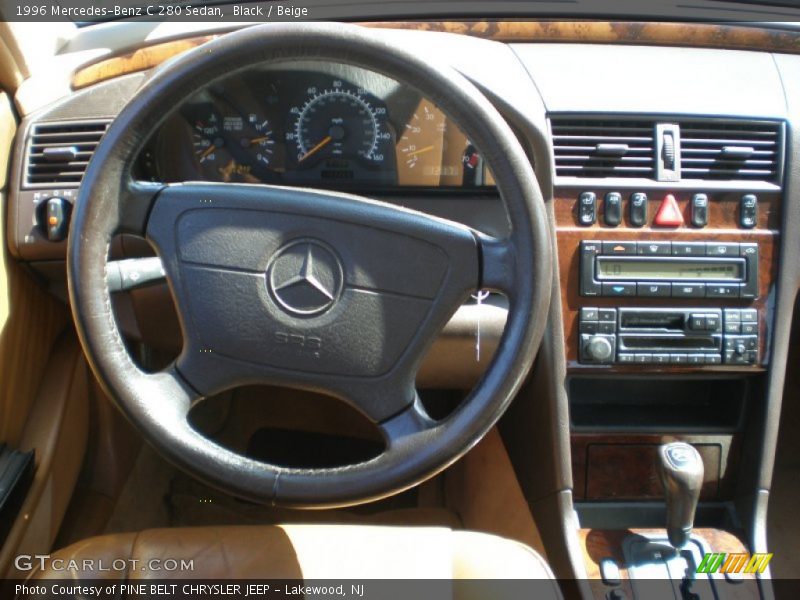 Black / Beige 1996 Mercedes-Benz C 280 Sedan