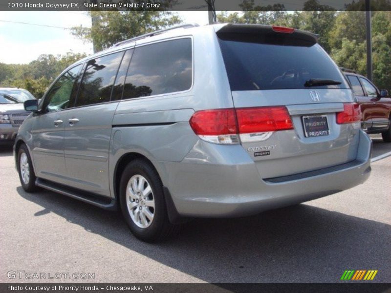 Slate Green Metallic / Gray 2010 Honda Odyssey EX